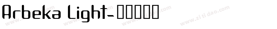 Arbeka Light字体转换